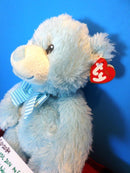 Ty Classic Sweet Baby Blue Bear My First Teddy 2014 Beanbag Plush