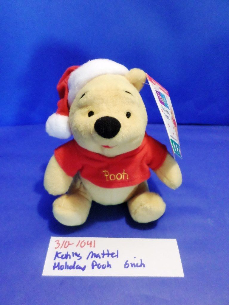 Kohl's Cares Mattel Disney Holiday Winnie the Pooh Beanbag Plush