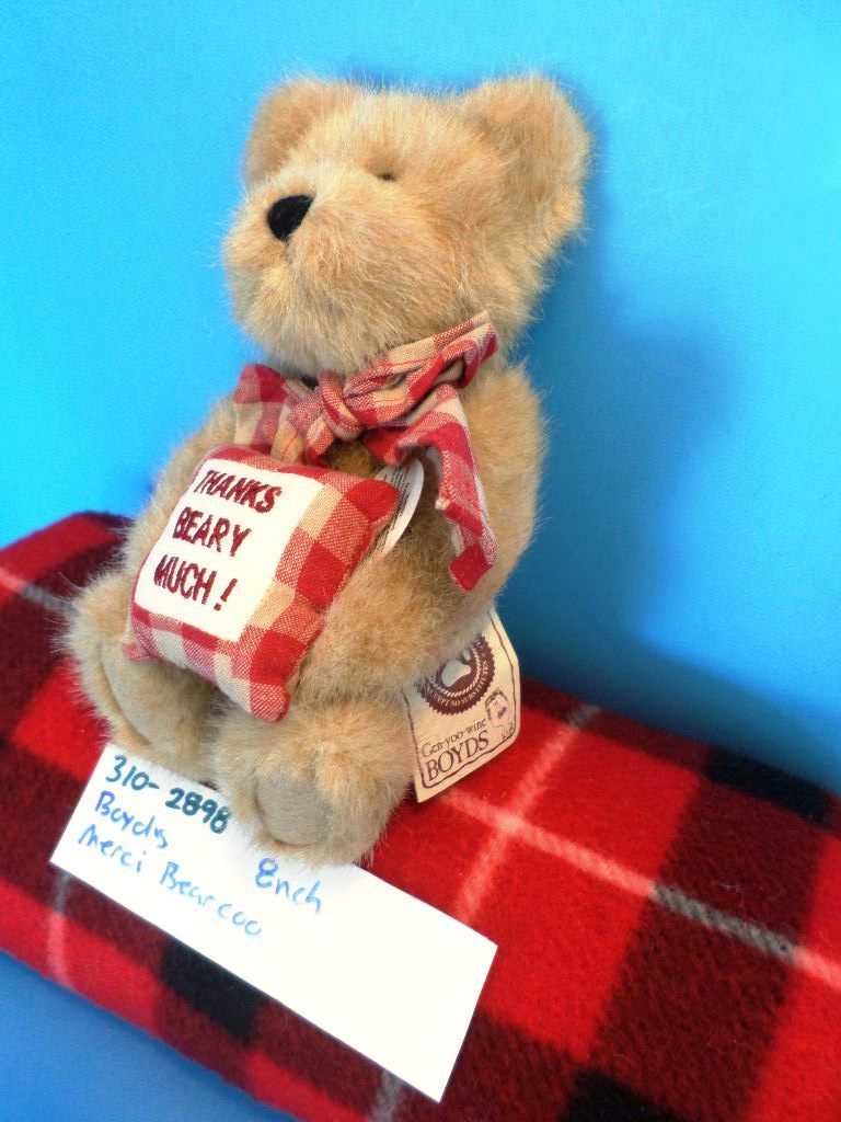 Boyd's Bears Merci Bearcoo Thanks Beary Much 2001 Beanbag Plush