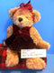 Russ Tess Tan Teddy Bear Red Dress Plush