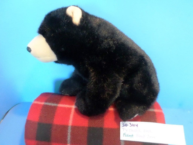 Ty Classic Forest Black Bear 2002 Beanbag Plush