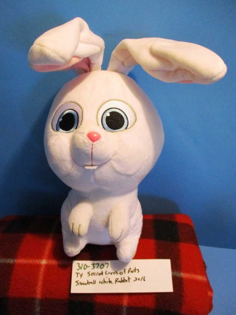 Ty Beanie Babies Snowball White Bunny Rabbit 2016 Beanbag Plush